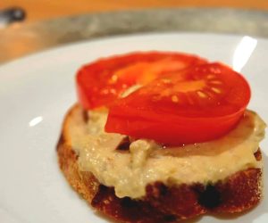 Warm Bread. Smoky Spread. Sun-Ripened Tomato.